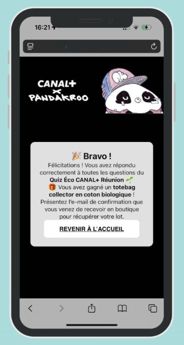 CANAL+ Réunion – Un jeu en ligne éco-responsable pour les abonnés