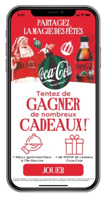 Coca-Cola Réunion – Jeu en ligne sur mobile pour Noël